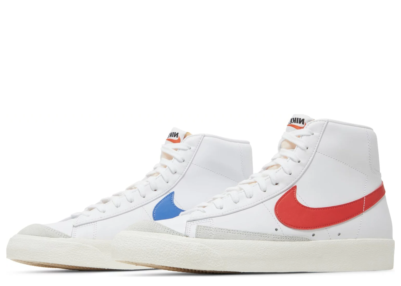 Nike Blazer Mid '77 Vintage White Red Blue - photo 2