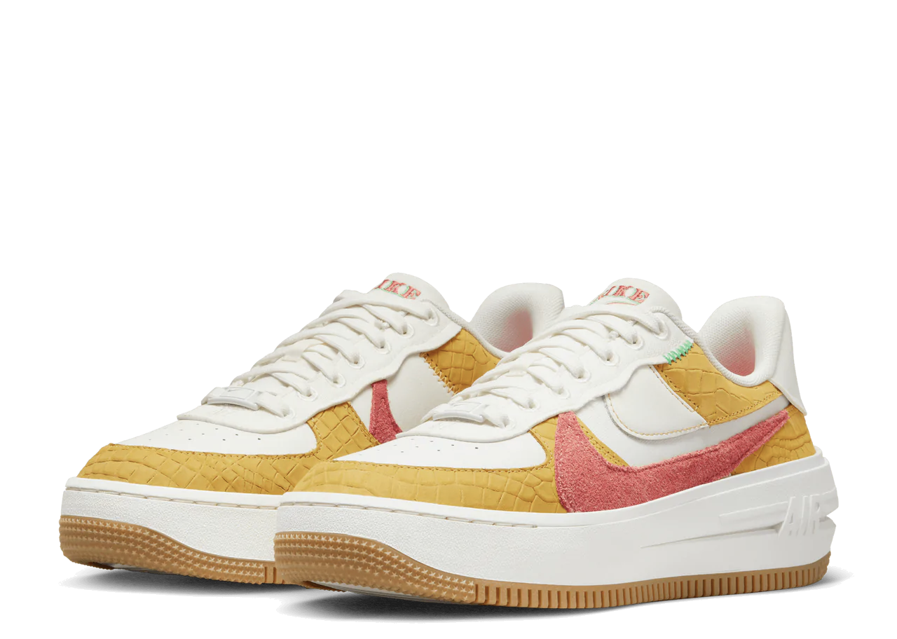 Nike Air Force 1 PLT.AF.ORM LV8 Yellow Ochre (Women's) - photo 2