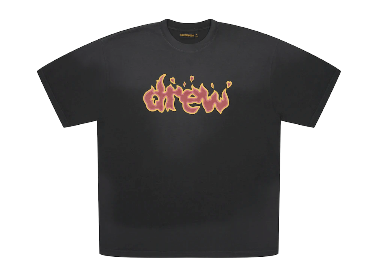 Drew House Lit Drew T-Shirt Faded Black
