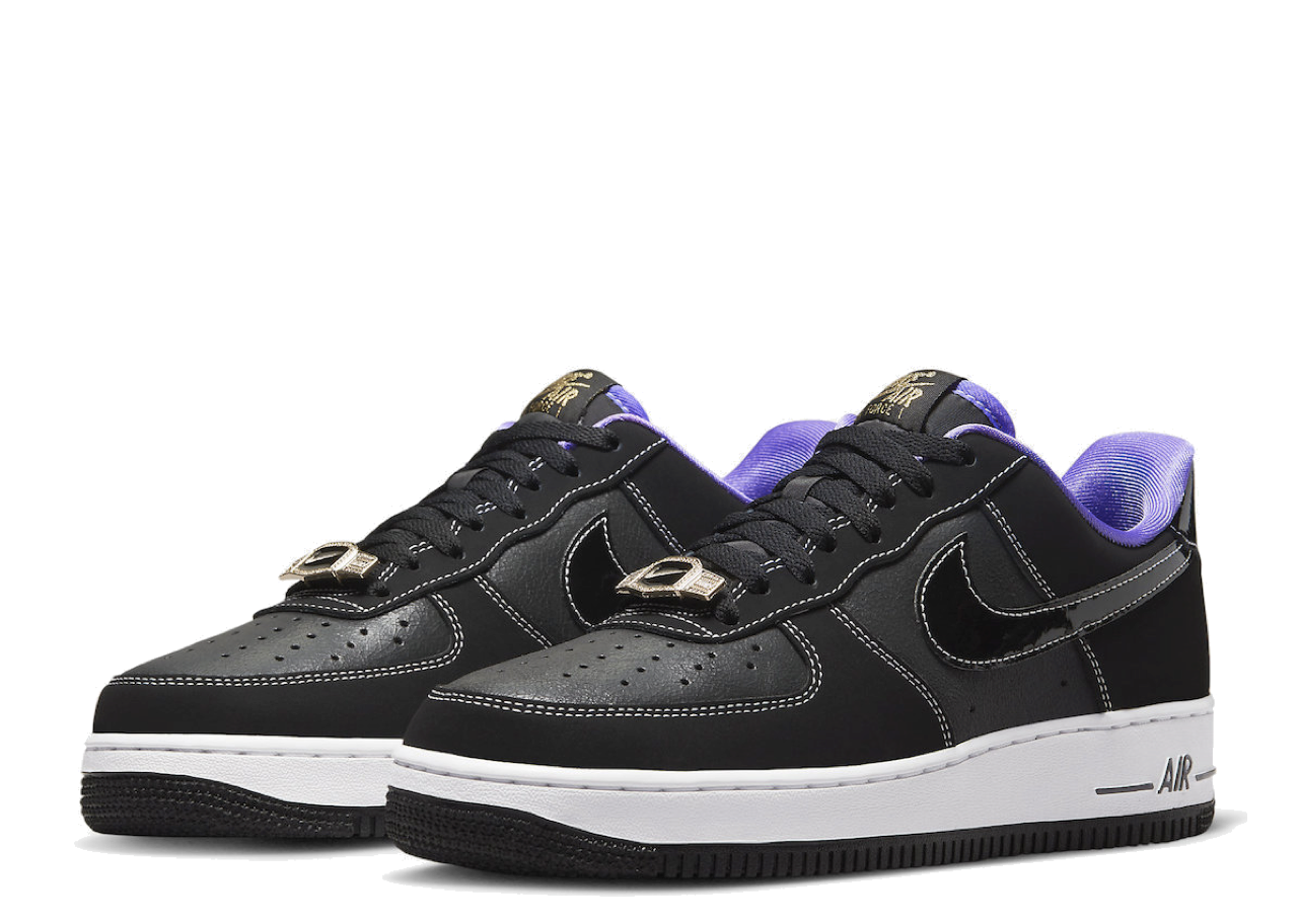 Nike Air Force 1 Low '07 LV8 World Champ Black Purple - photo 2