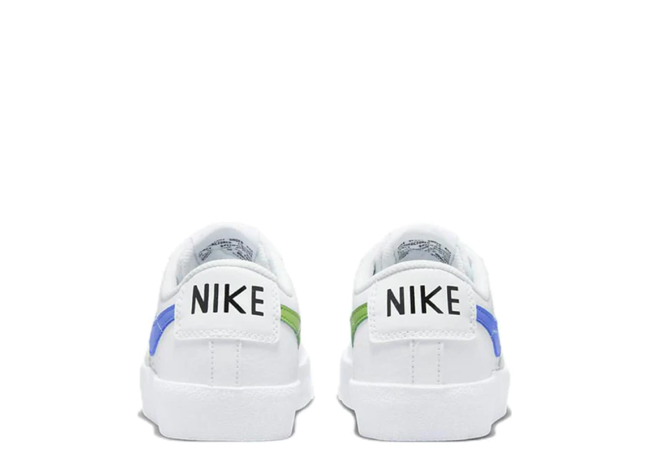 Nike Blazer 77 Low White Medium Blue Cholorophyll (Grade School) - photo 3