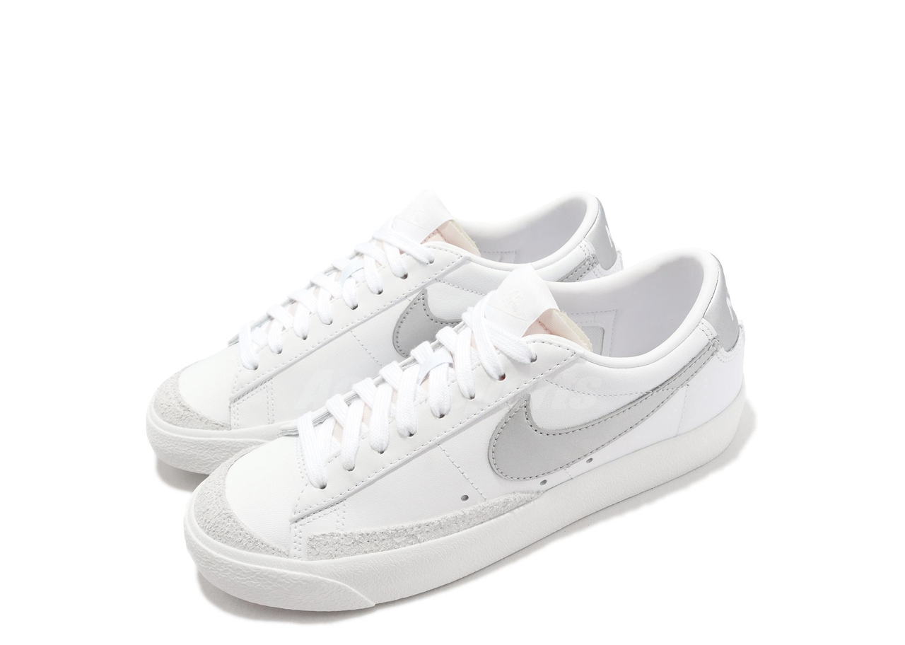 Nike Blazer Low 77 White Metallic Silver (Women's) - photo 2