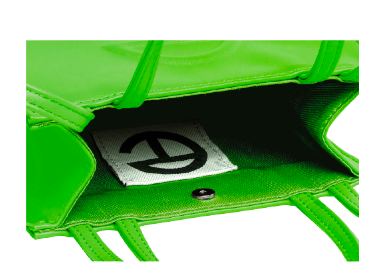 Telfar Small Highlighter Green Shopping Bag - photo 3