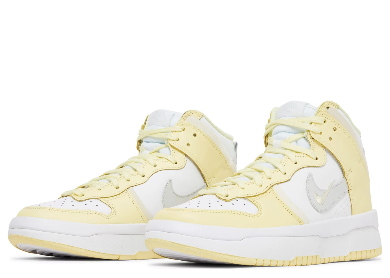 Nike Dunk High Up Light Lemon Yellow (Women's) - photo 2