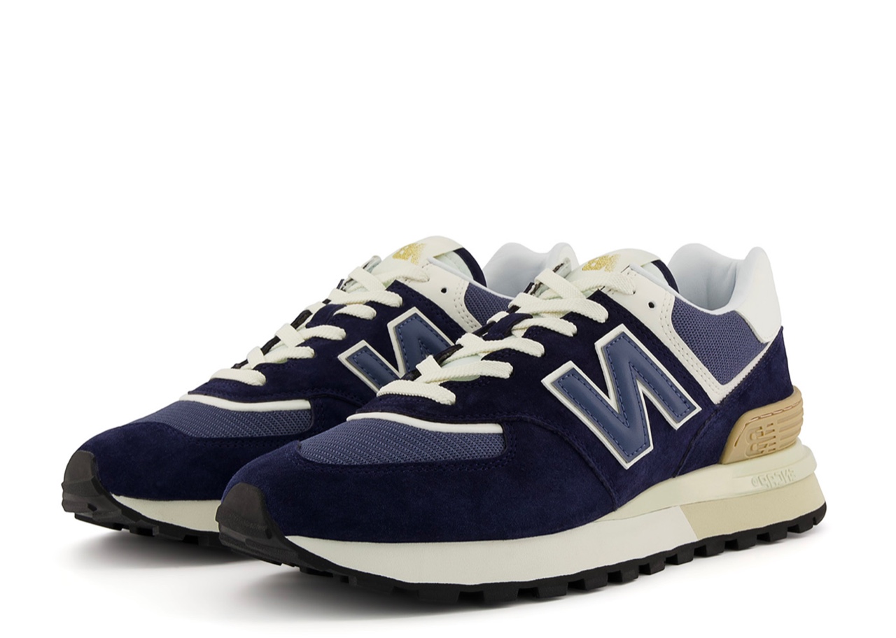 New Balance 574 Navy White Beige - photo 2