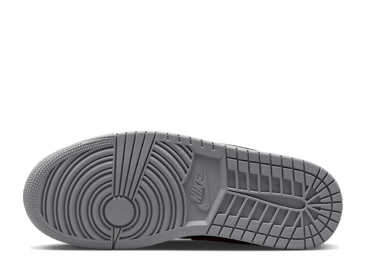 Air Jordan 1 Low SE Split Grey Gym Red (Women's) - photo 4