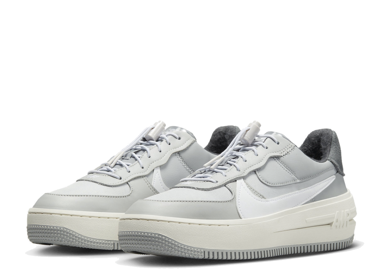 Nike Air Force 1 PLT.AF.FORM Grey White (Women's) - photo 2