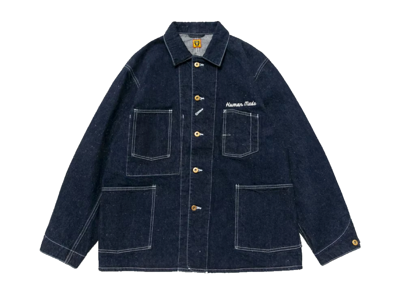 Human Made Denim Coverall Jacket Indigo - photo 2