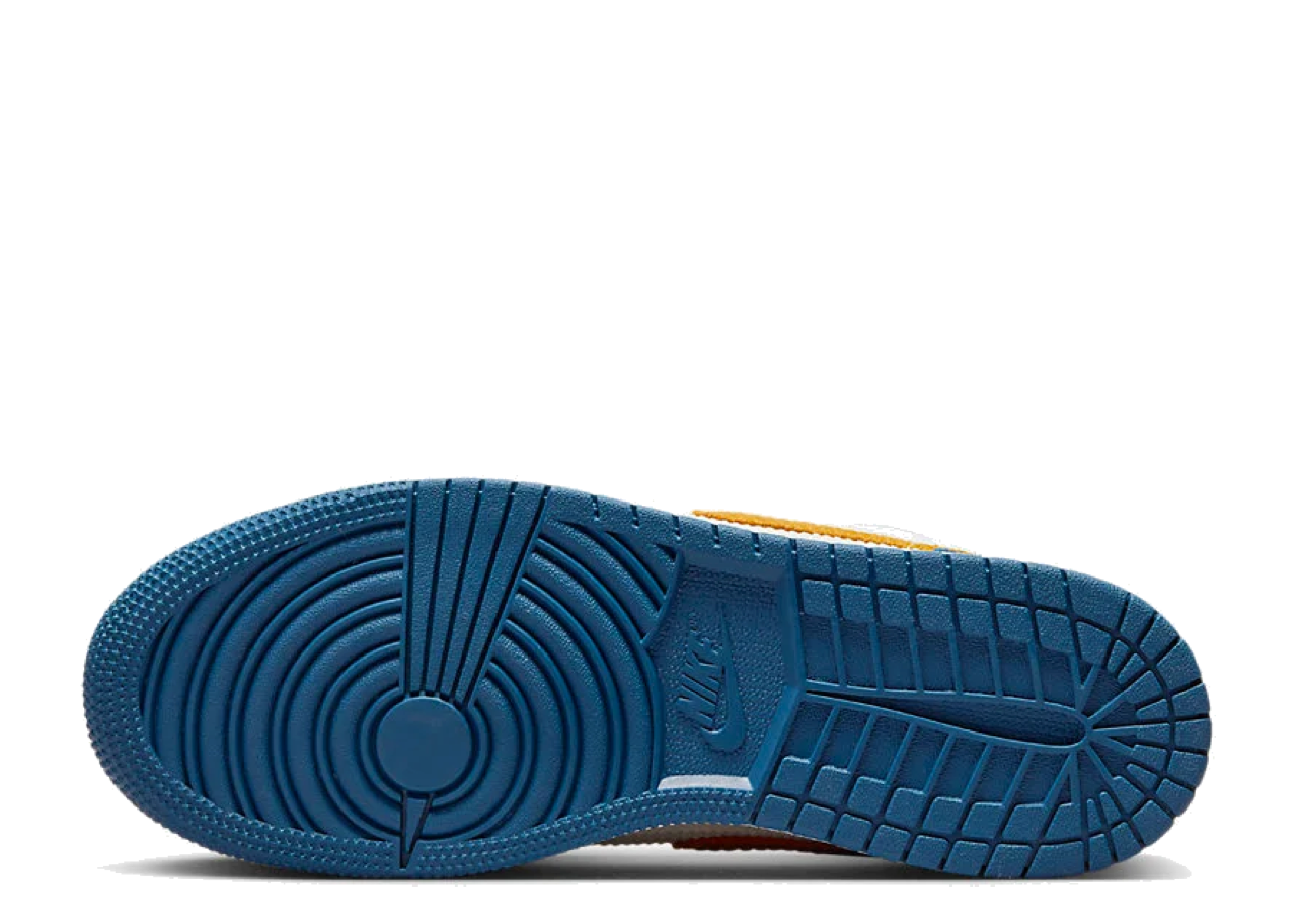 Air Jordan 1 Low SE French Blue Chutney White (Grade School) - photo 4