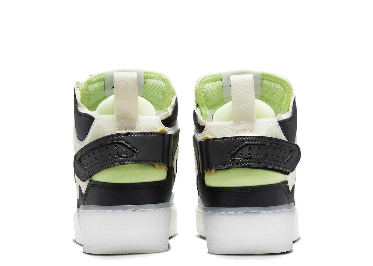 Nike Air Force 1 React Mid Black Sail Ghost Green - photo 3