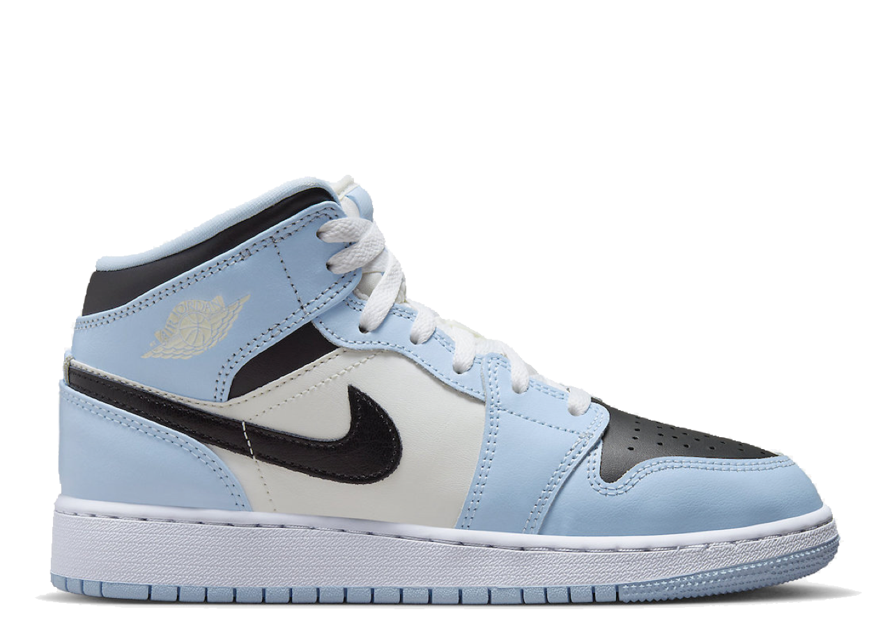 Air Jordan 1 Mid Ice Blue (Grade School)