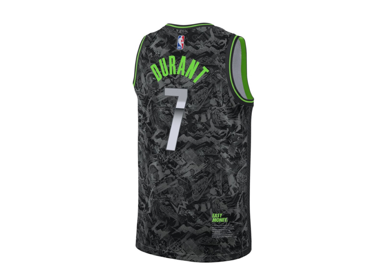 Nike NBA Kevin Durant Select Series Jersey Grey Green - photo 2