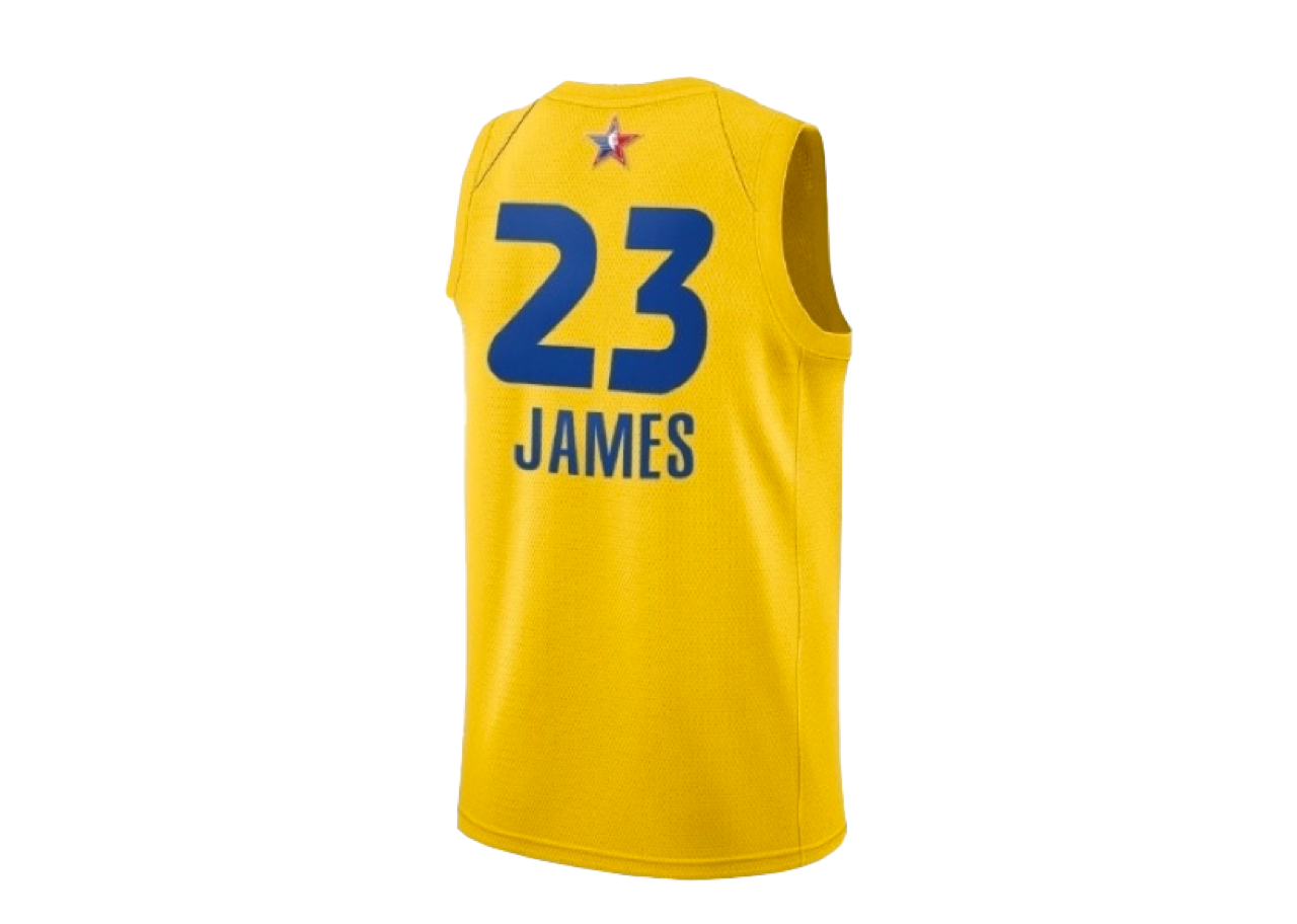 Jordan NBA All-Star Game Edition LeBron James Swingman Jersey Yellow - photo 2