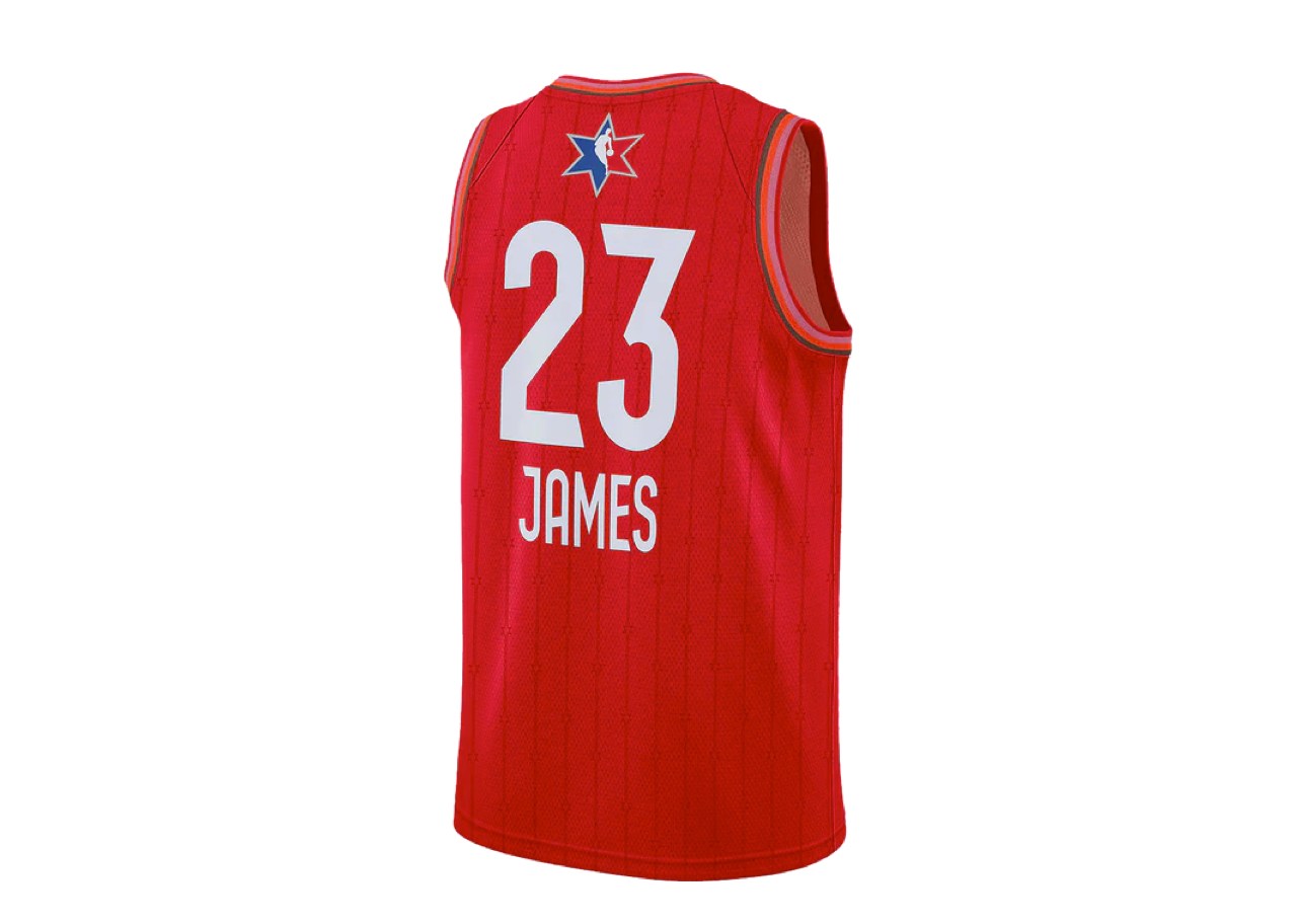 Jordan NBA All-Star Game Edition LeBron James Swingman Jersey Red - photo 2