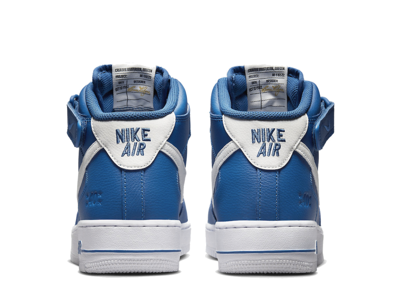 Nike Air Force 1 Mid '07 LV8 40th Anniversary Blue Jay - photo 3