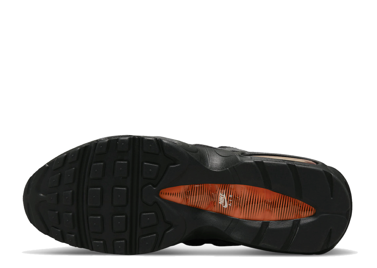 Nike Air Max 95 Black Grey Safety Orange - photo 4