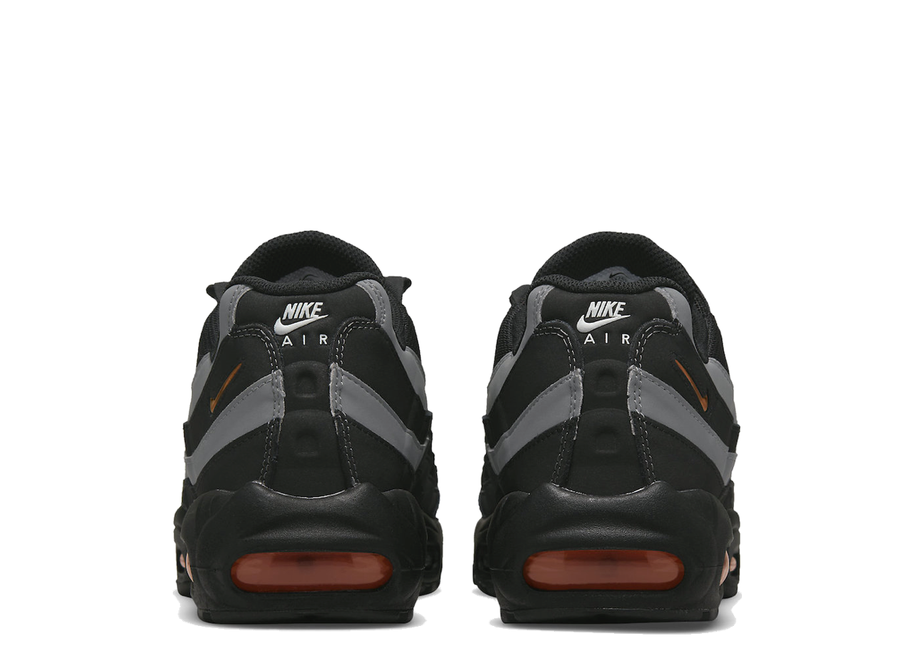 Nike Air Max 95 Black Grey Safety Orange - photo 3
