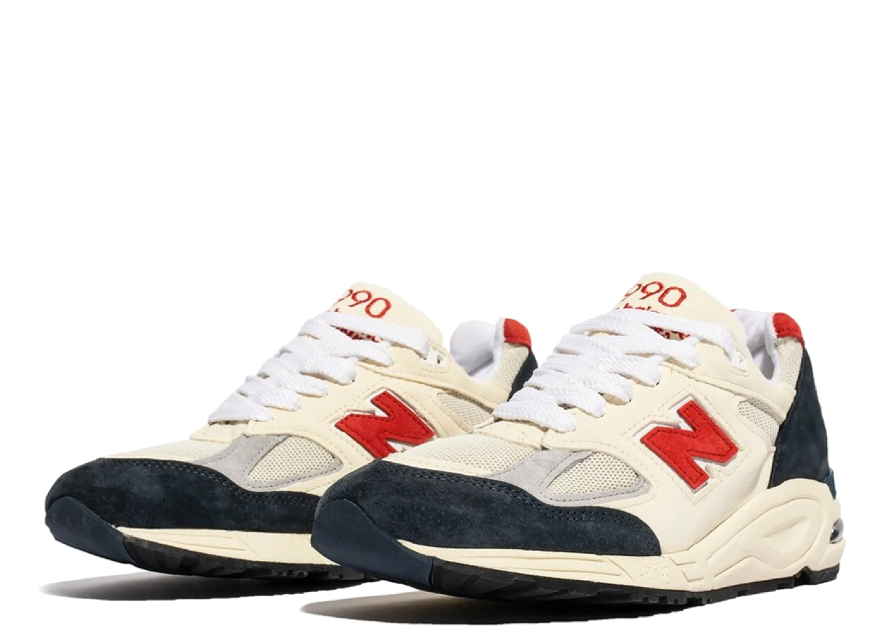 New Balance 990v2 MiUSA Teddy Santis Navy Sea Salt - photo 2