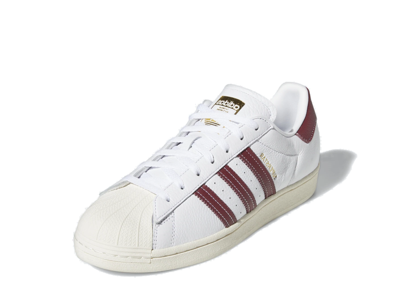 Adidas Superstar White College Burgundy - photo 2