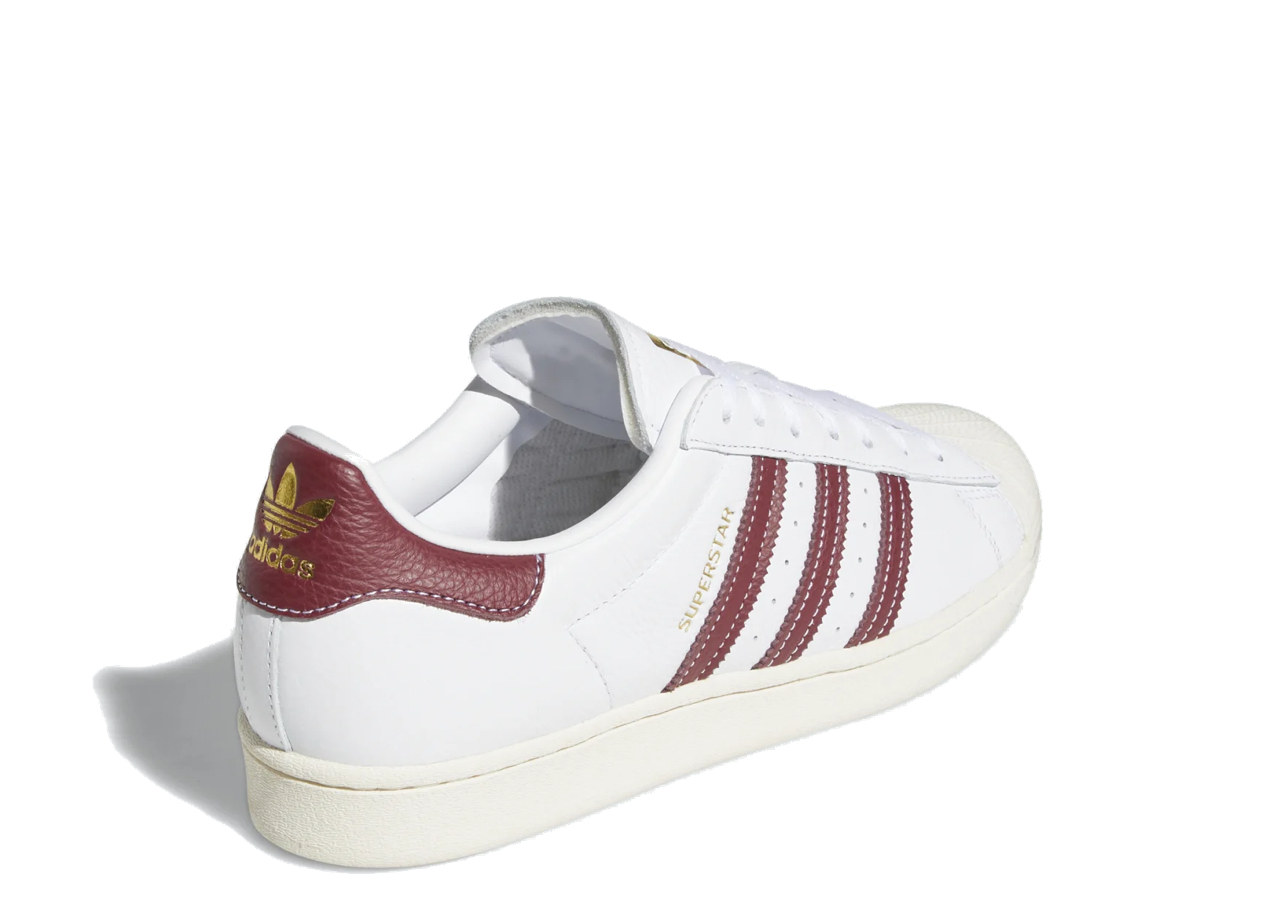Adidas Superstar White College Burgundy - photo 3
