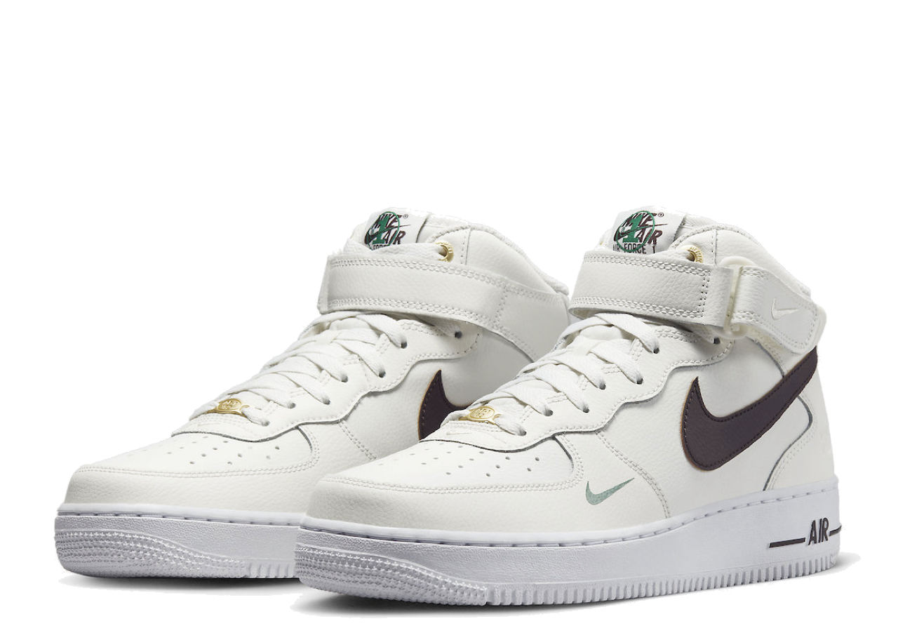 Nike Air Force 1 Mid '07 LV8 40th Anniversary Sail Brown Basalt - photo 2