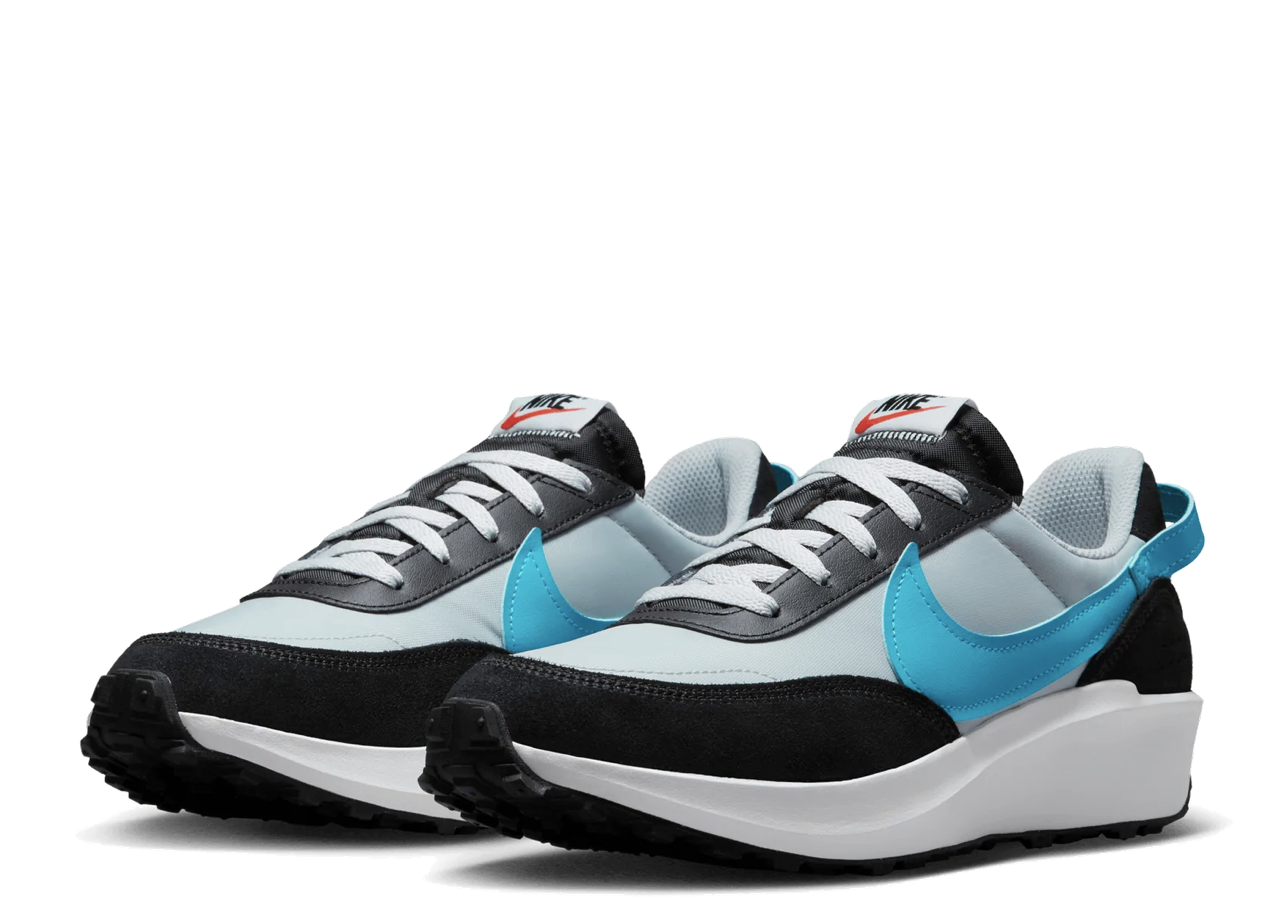Nike Waffle Debut Grey Frog Laser Blue Black - photo 2