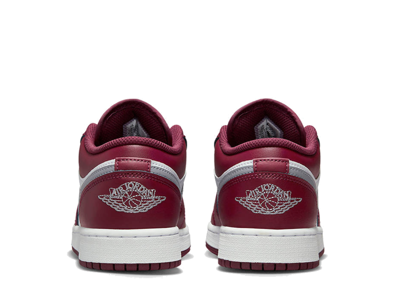 Air Jordan 1 Low White Bordeaux (Grade School) - photo 3
