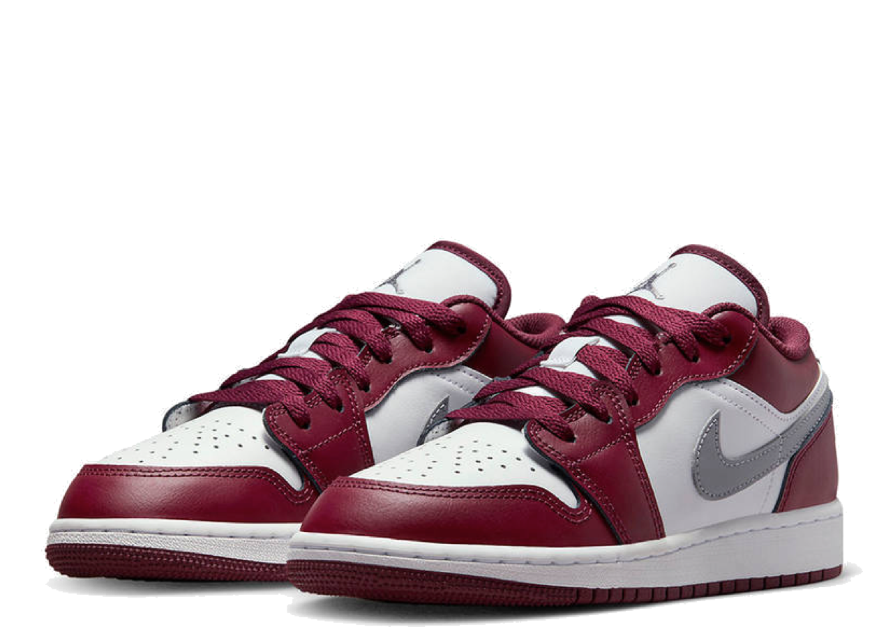 Air Jordan 1 Low White Bordeaux (Grade School) - photo 2