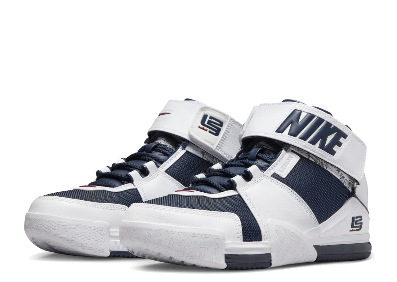 Nike LeBron Zoom 2 Midnight Navy (2022) - photo 2
