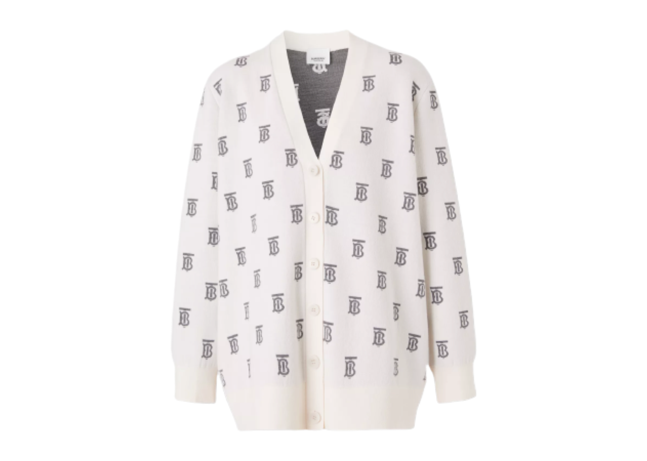 Burberry Monogram Oversized Cardigan