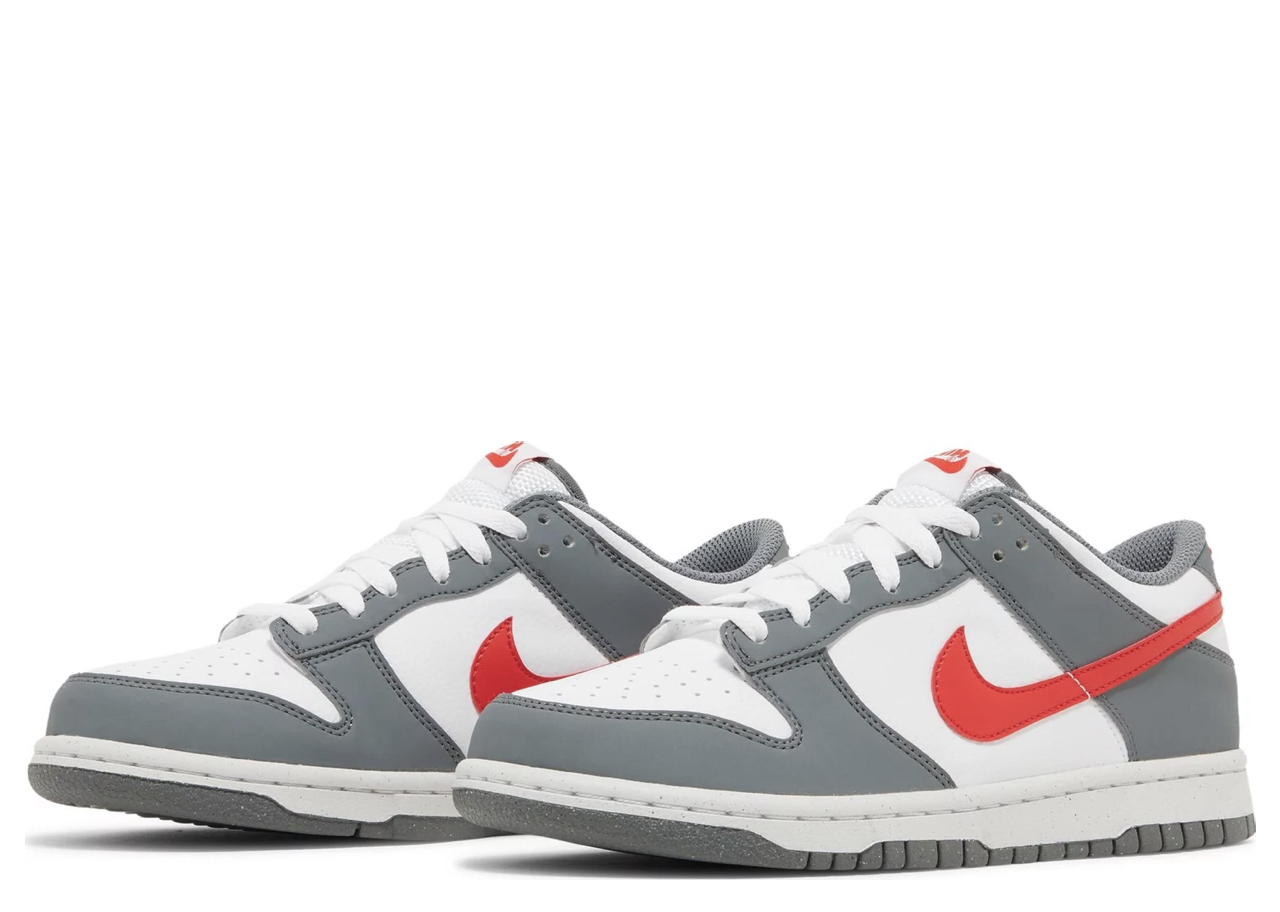 Nike Dunk Low Next Nature Smoke Grey Light Crimson (Grade School) - photo 2