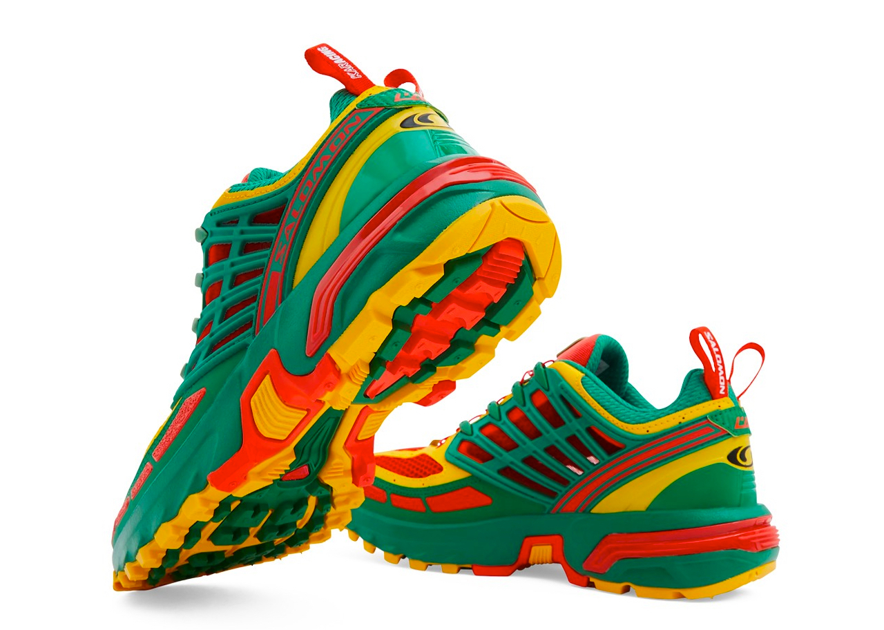 Salomon ACS PRO Advanced Kar L'Art de L'Automobile Green Red Yellow - photo 4