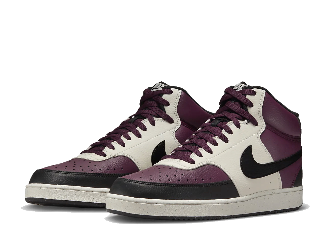 Nike Court Vision Mid Next Nature Dark Beetroot Black - photo 2