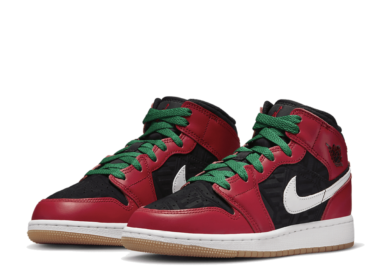 Air Jordan 1 Mid SE Christmas (Grade School) - photo 2
