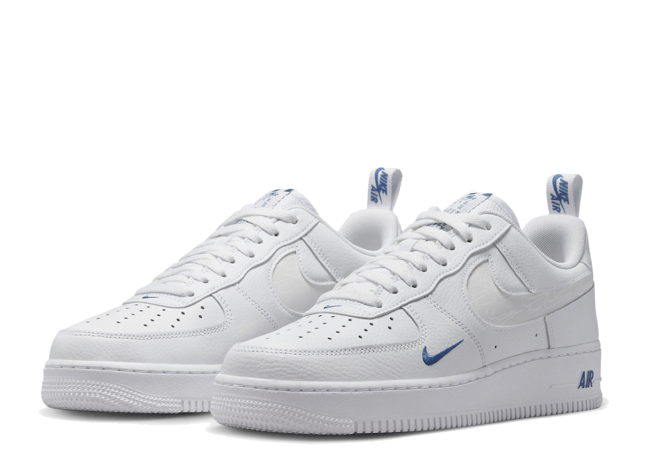 Nike Air Force 1 Low Reflective Swoosh White Blue - photo 2