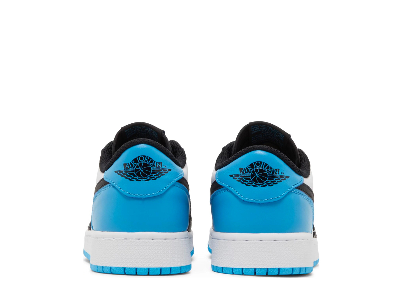 Air Jordan 1 Retro Low OG Black Dark Powder Blue (Grade School) - photo 3