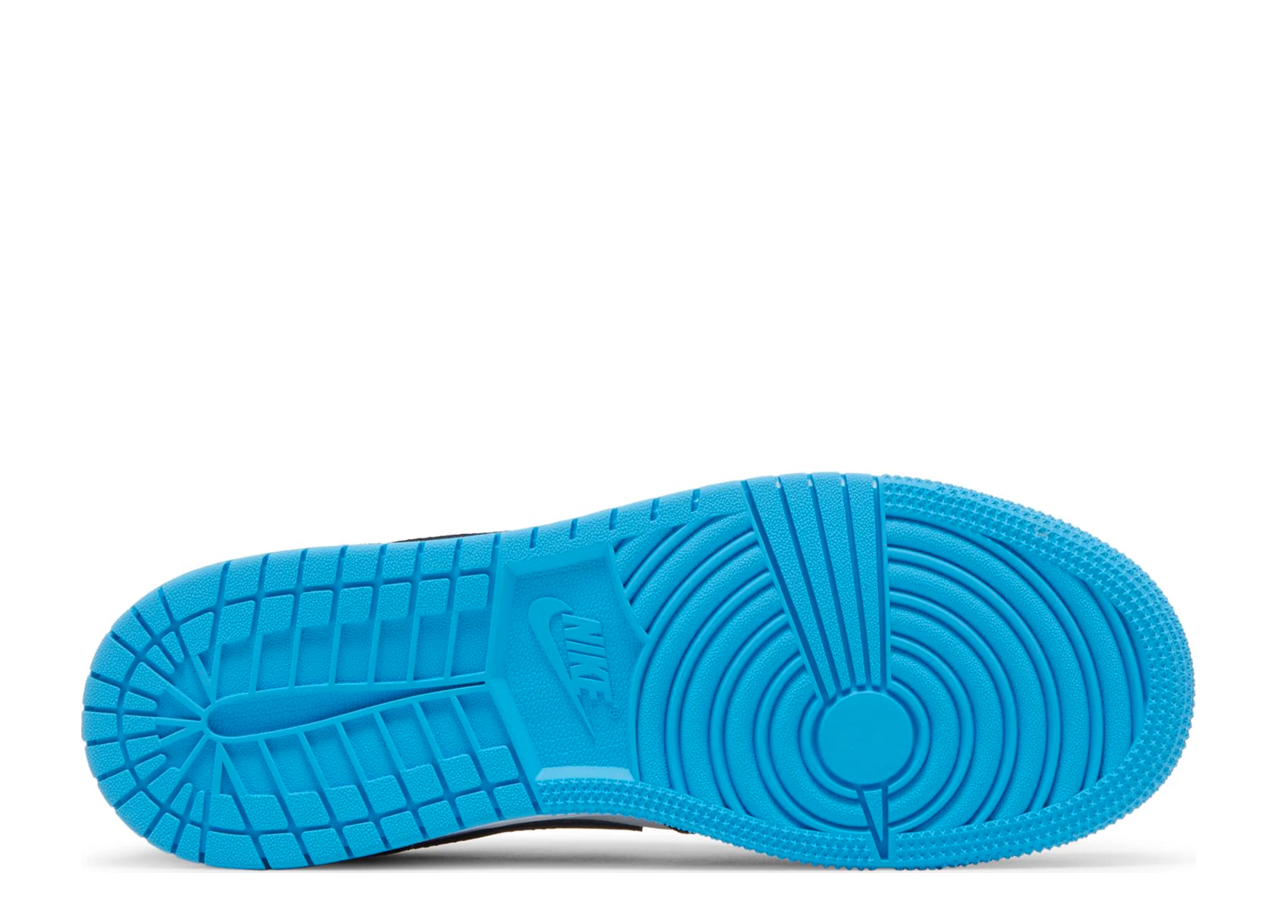 Air Jordan 1 Retro Low OG Black Dark Powder Blue (Grade School) - photo 4