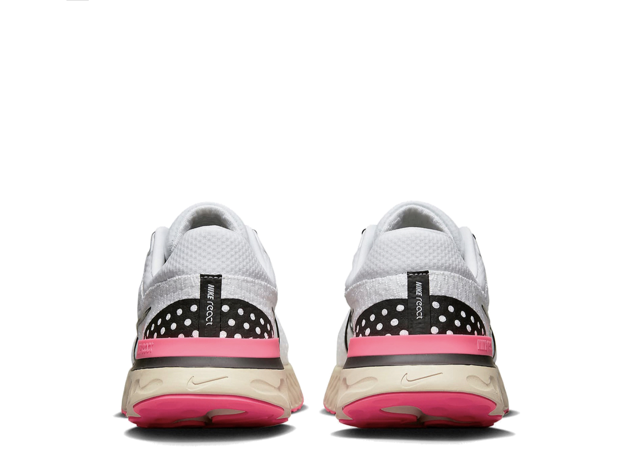 Nike React Infinity Run Flyknit 3 White Hyper Pink - photo 3