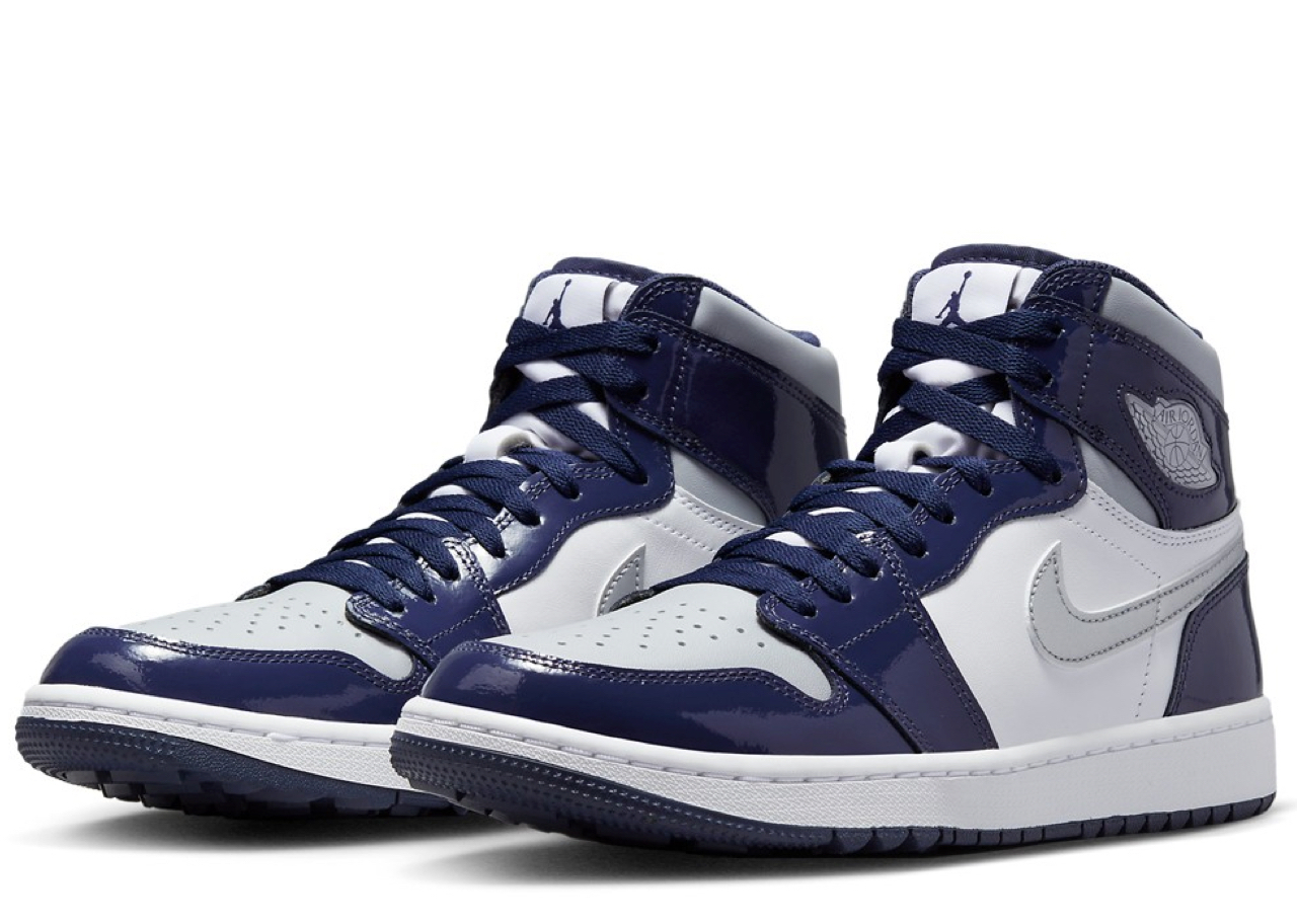 Air Jordan 1 Retro High Golf Patent Midnight Navy - photo 2