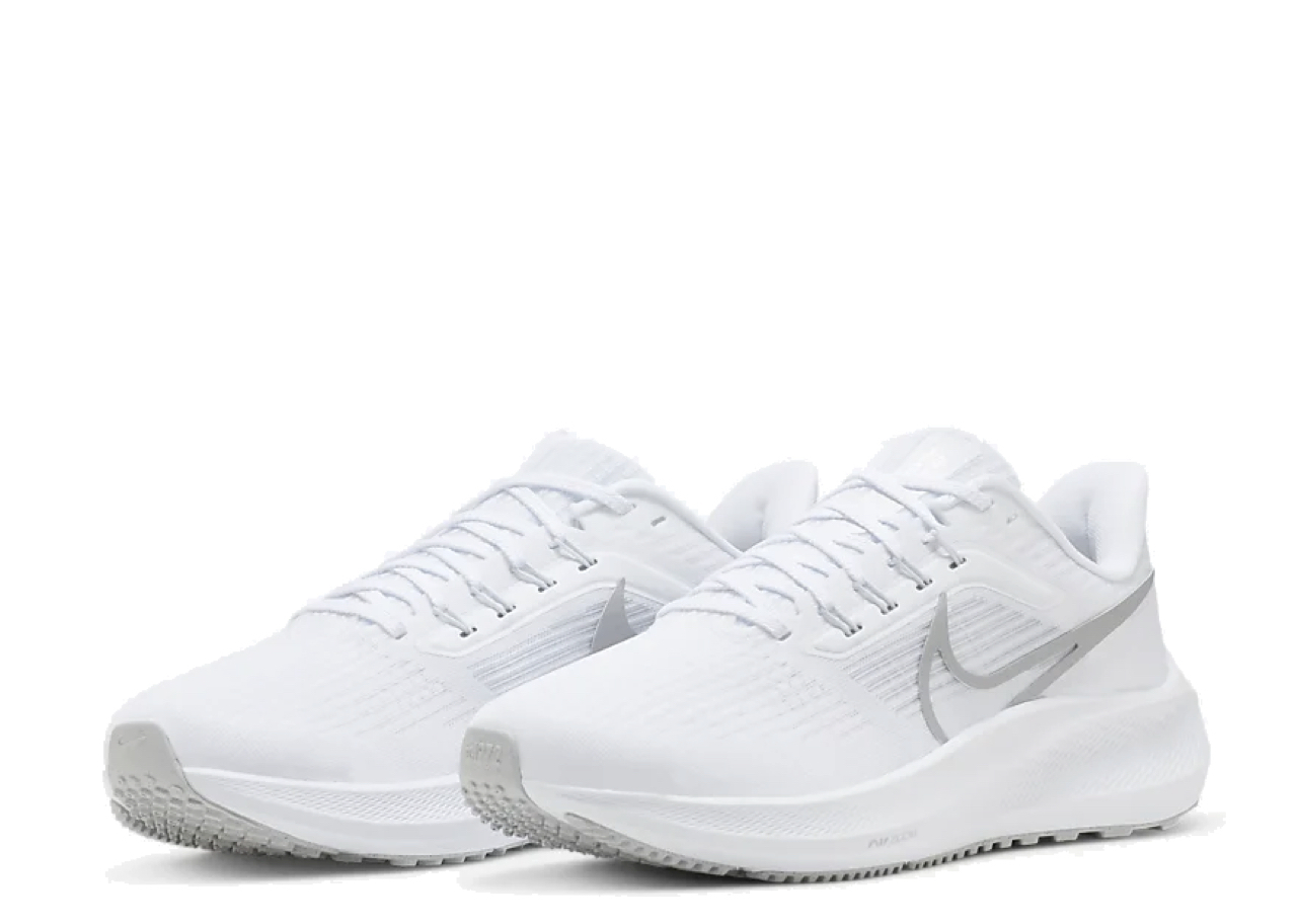 Nike Air Zoom Pegasus 39 White Metallic Silver (Women's) - photo 2