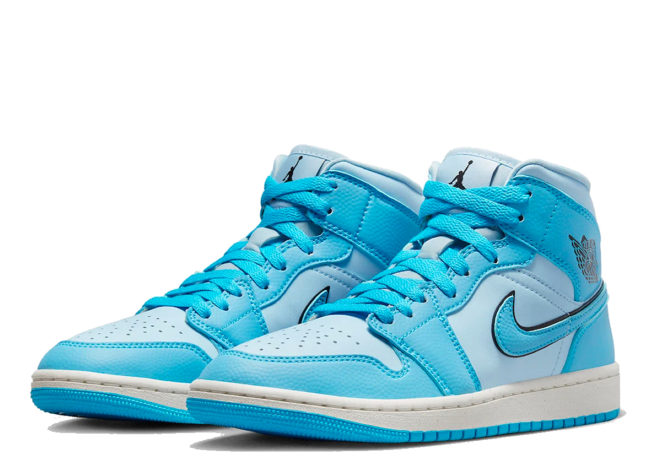 Air Jordan 1 Mid SE Ice Blue (Women's) - photo 2