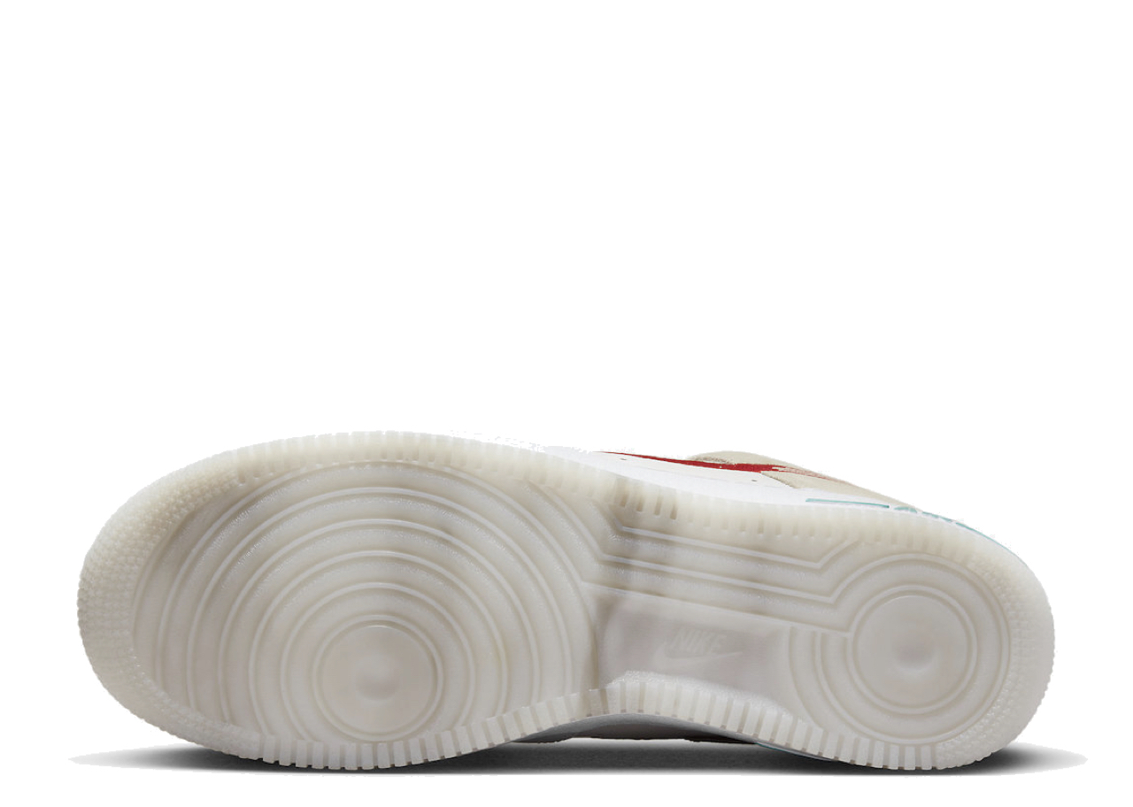 Nike Air Force 1 Low Just Do It White Red Teal - photo 4