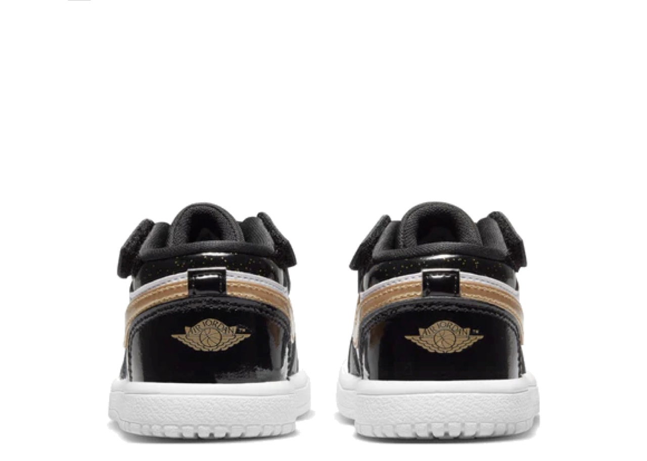 Air Jordan 1 Low Alt Se Bt Black Gold (Toddler) - photo 3