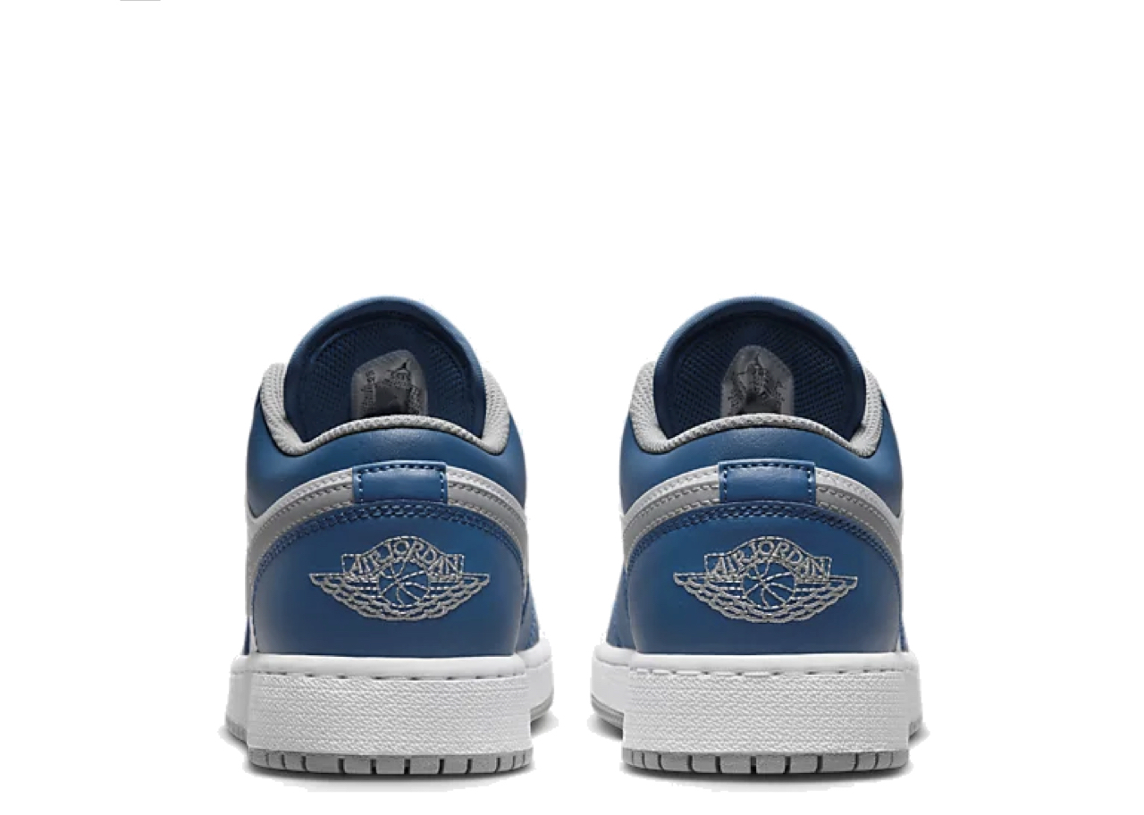Air Jordan 1 Low True Blue Cement French Blue (Grade School) - photo 3