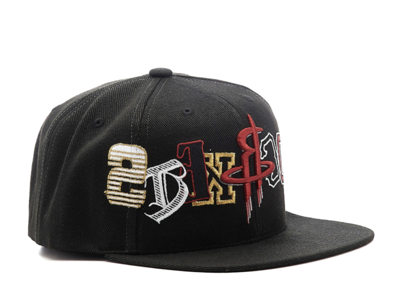 Mitchell & Ness Hype Type Houston Rockets Snapback Cap