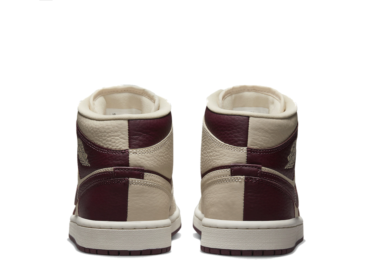 Air Jordan 1 Mid SE Split Beach Cherrywood Red (Women's) - photo 3