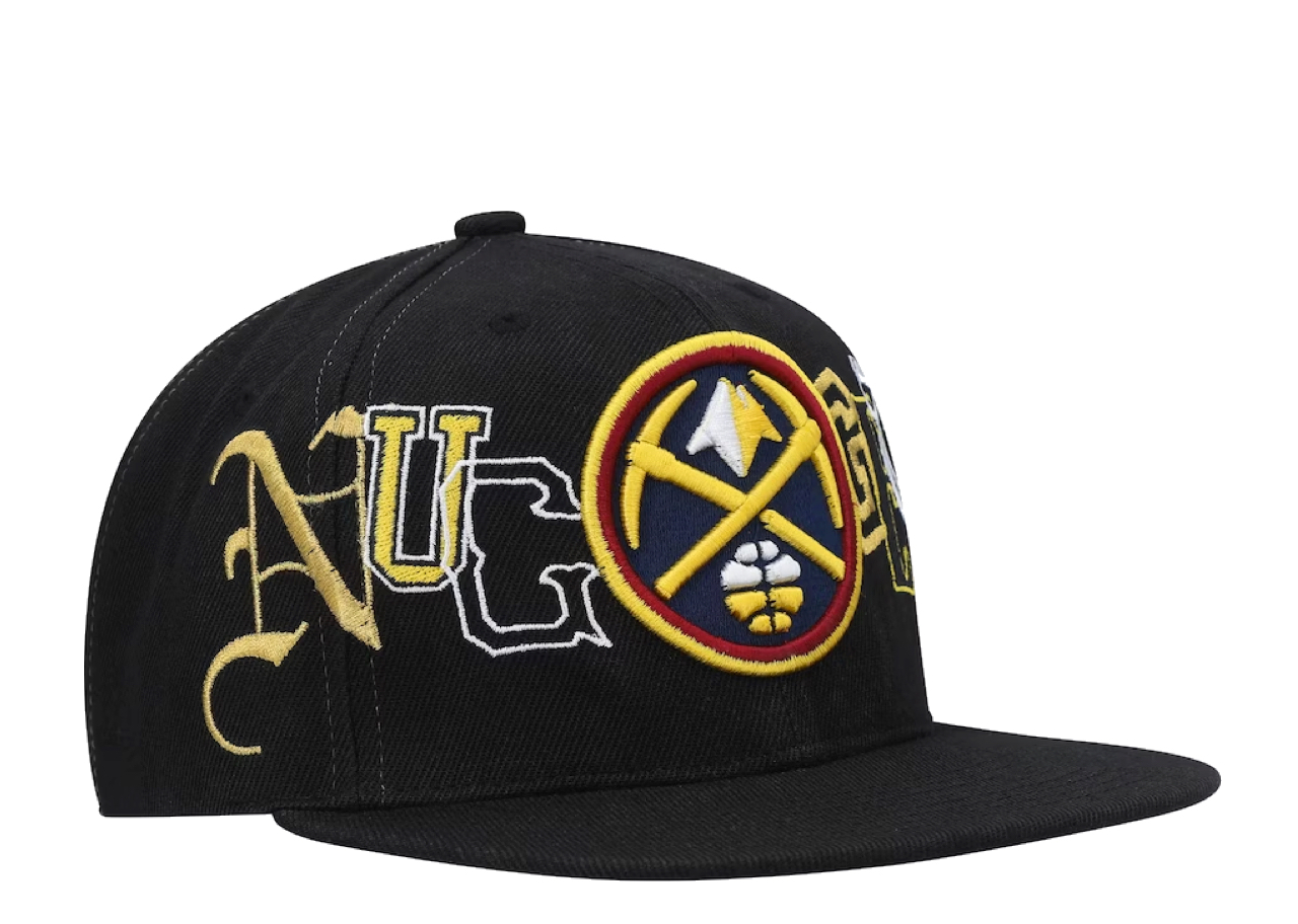 Mitchell & Ness Black Denver Nuggets Hype Type Snapback Hat (M) - photo 3