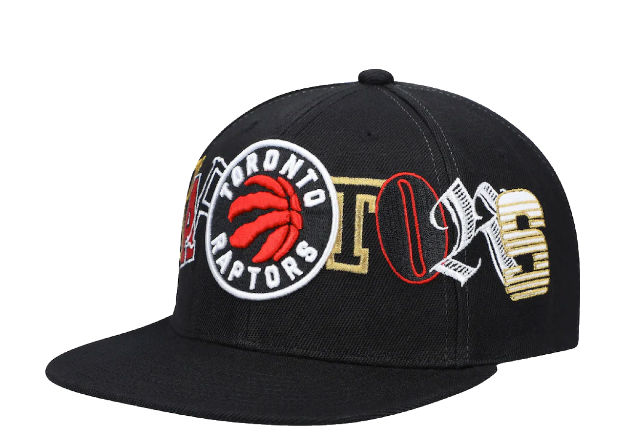 Mitchell & Ness Toronto Raptors Hype Type Snapback Hat Black (M) - photo 2