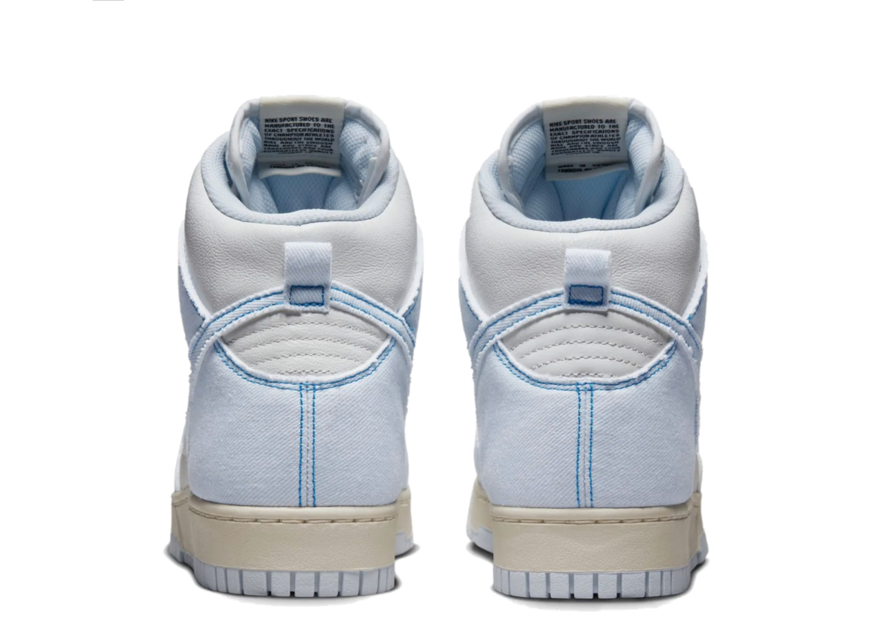 Nike Dunk High 1985 Blue Denim - photo 3