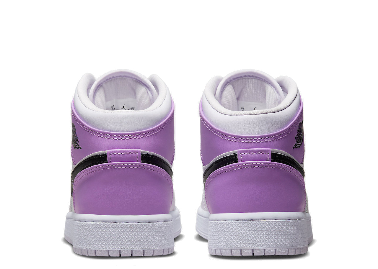 Air Jordan 1 Mid Barely Grape (Grade School) - photo 3